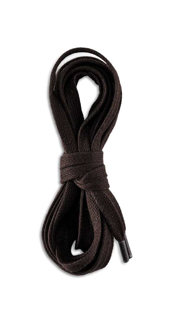 93006 Brown Flat Waxed Laces 60 Inch-152cm