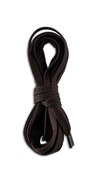 97138 Brown Flat Waxed Laces 48 Inch-122cm