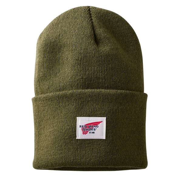 97437 Logo Knit Beanie Hat Army Green