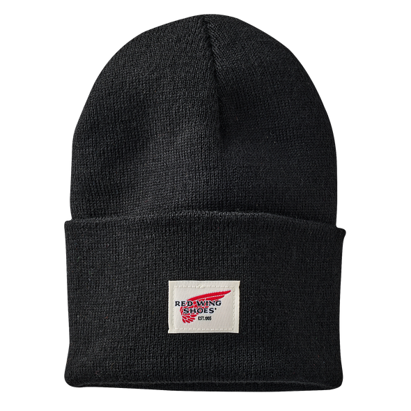 97456 Logo Knit Beanie Hat Black