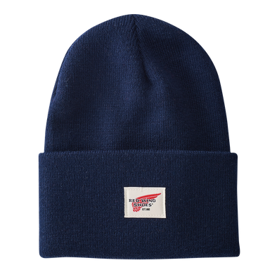 97478 Logo Knit Beanie Hat Navy