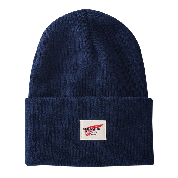 97478 Logo Knit Beanie Hat Navy