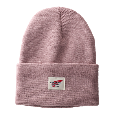 98055 Logo Knit Beanie Hat Pale Rose