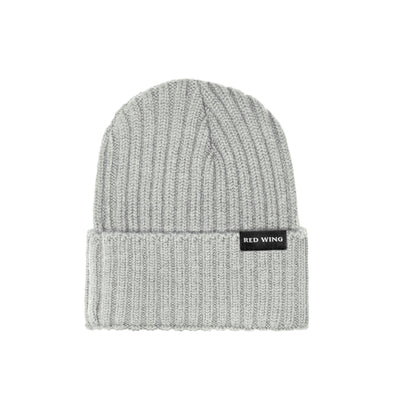 97482 Shaniko Wool Rib Knit Hat Light Grey Heather