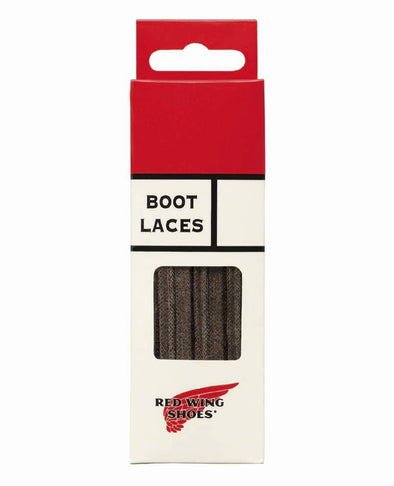 97138 Brown Flat Waxed Laces 48 Inch-122cm