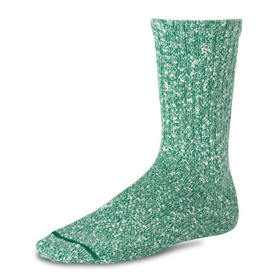 97245 Cotton Ragg Crew Sock Green/White